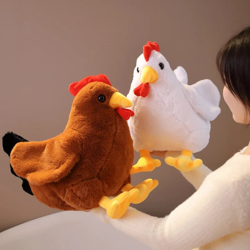 30/40CM Cute Big Rooster Stuffed Plush Toy Children's Sleeping Doll Children's Christmas Gift Pet Decoration