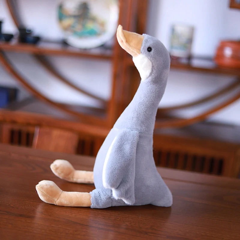 Cute Long Neck Goose Stuffed Plush Doll Soft Plushie Animal Toy for Kids Baby Children Birthday Gifts