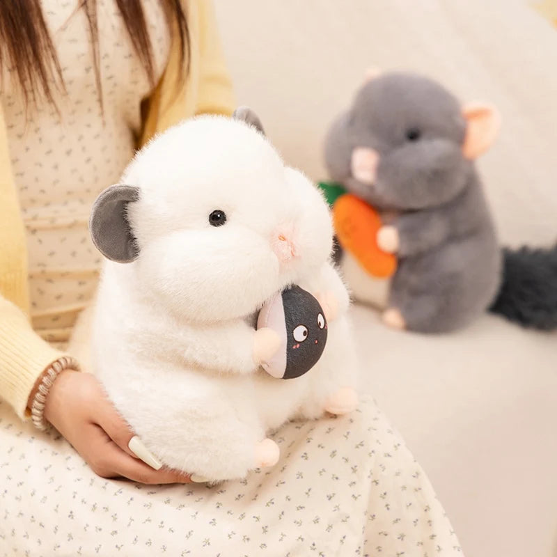 20/ 25cm Cute Hamster Doll Stuffed Toy Totoro Mouse Doll Sleeping Pillow Doll Children's Birthday Gift Girl Totoro Doll Cute Halloween