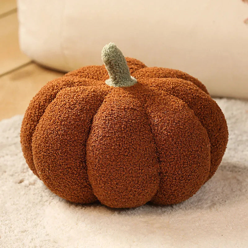 18-35cm Kawaii Simulation Nordic Halloween Pumpkin Plush Toys Lovely Soft Plant Stuffed Doll Holidays Props Decor Throw Pillow
