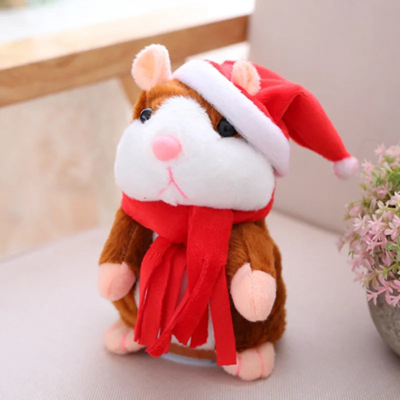 Cute Talking Hamster Speak Talk Sound Record Repeat Stuffed Plush Animal Kawaii Talking Hamster Mouse Toys For Children Gifts