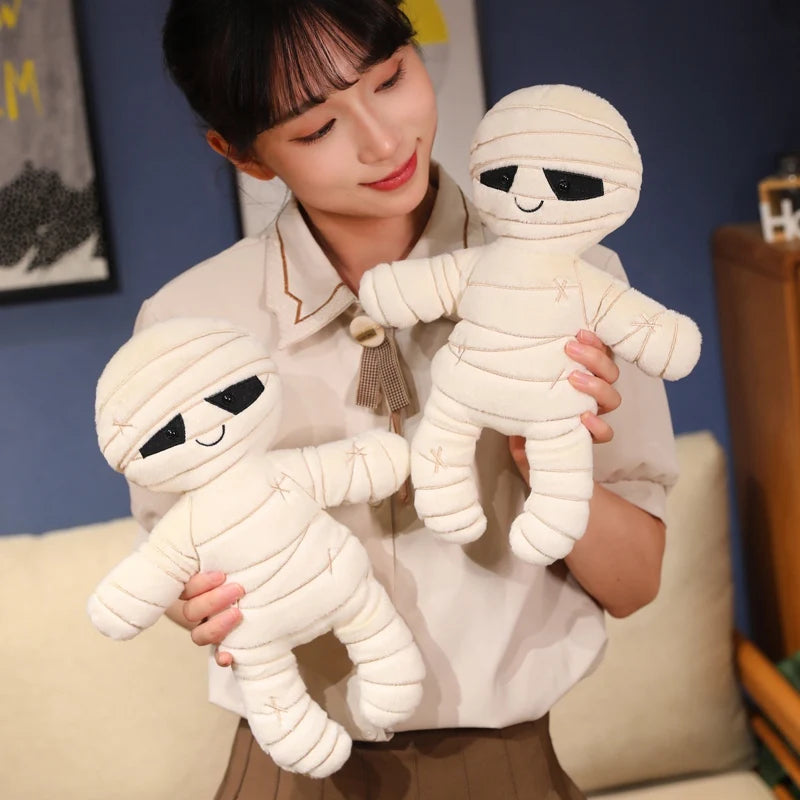 High Quality Cartoon New Halloween Pumpkin Plush Doll Pillow Mummy Pumpkin Plush Toy Holiday Decoration Gift For Boys And Girls
