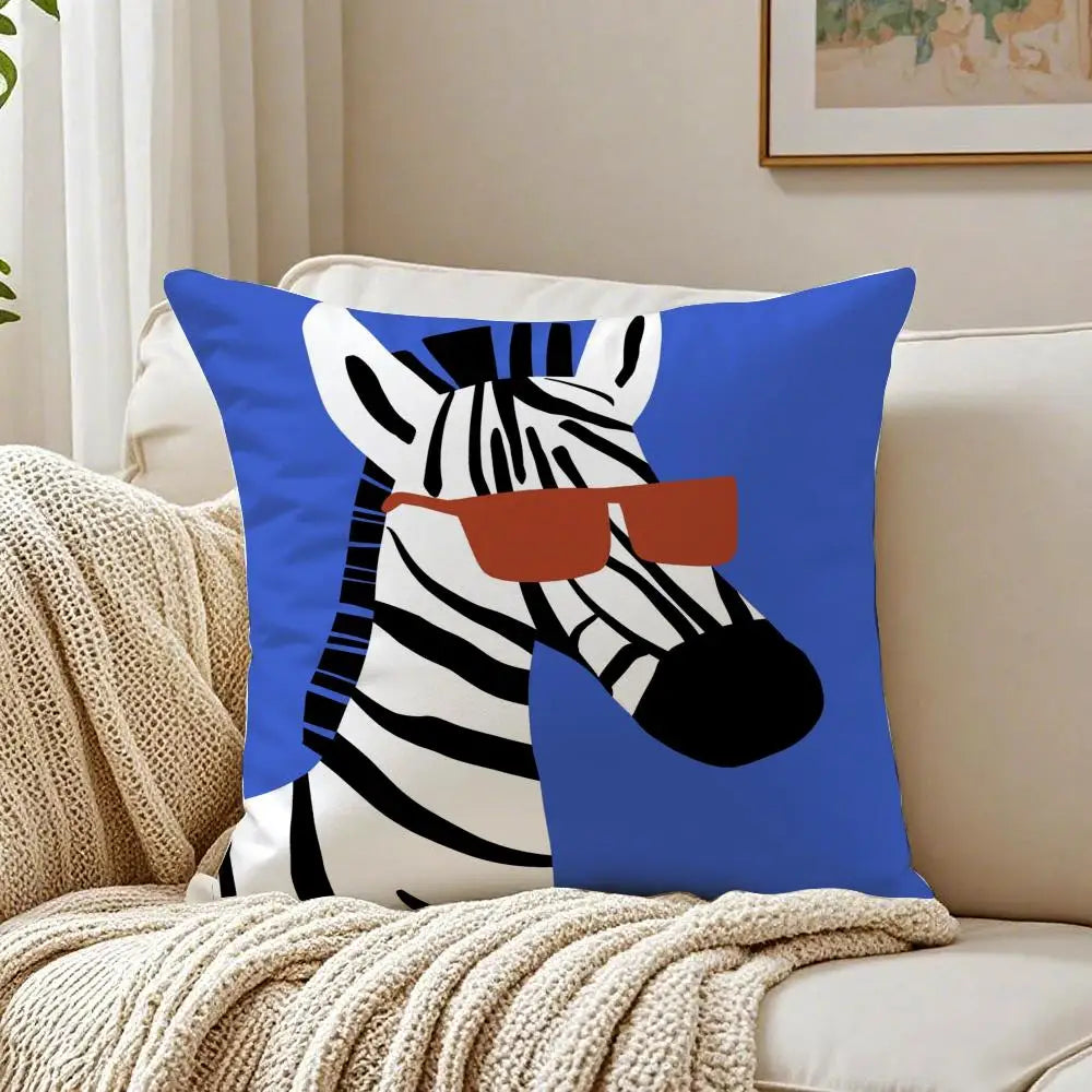Cartoon Animals Cushion Cover Pillowcase Anti-dustmite living Room Sofa Decor Cushion Room