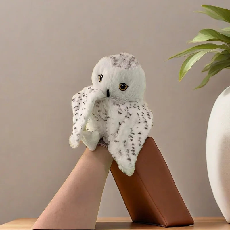 Cute Owl Hand Puppet Finger Game Stuffed Plush Animals Toys Hand Finger Story Puppet Educational Baby Toys Kids Birthday Gifts