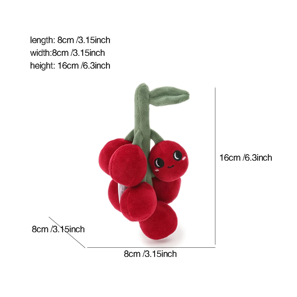 1PC Simulated Stuffed Fruit And Vegetable Soft Cute Cartoon Plush Toys Lemon Pumpkin For Baby Kids Appease Soother Toy Gifts