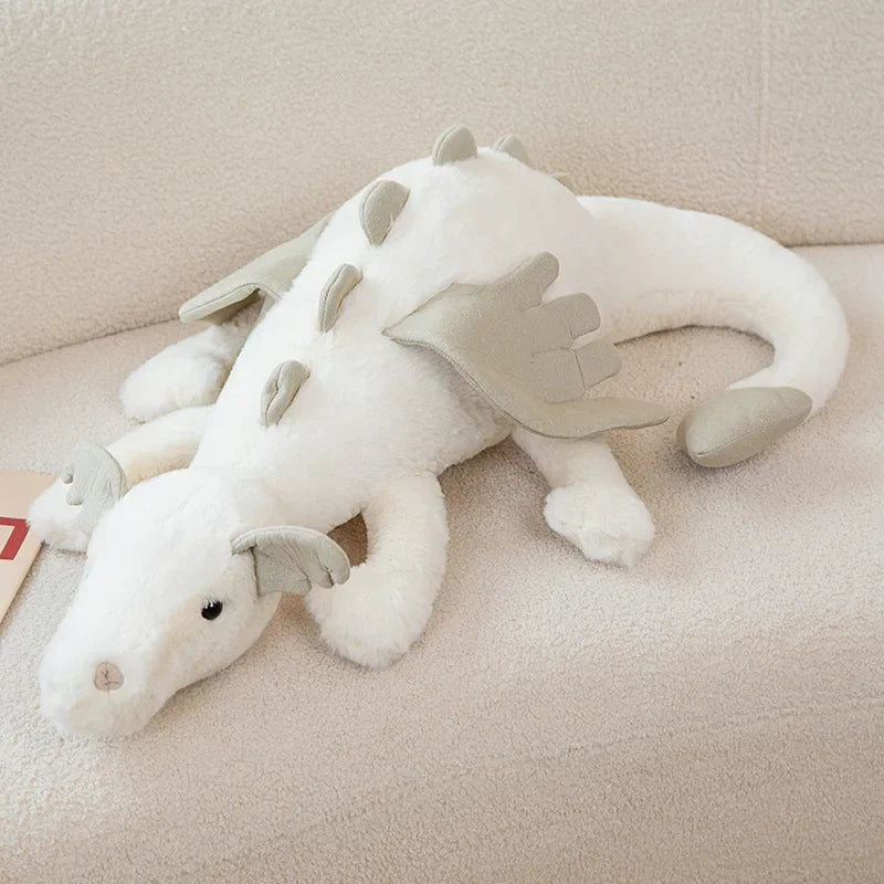 30-70cm Cartoon Hot Flying Dragon Plush Toy With Wings Blue Green White Pink Long Dragon Plush Toy Pillow Gift For Boy And Girl
