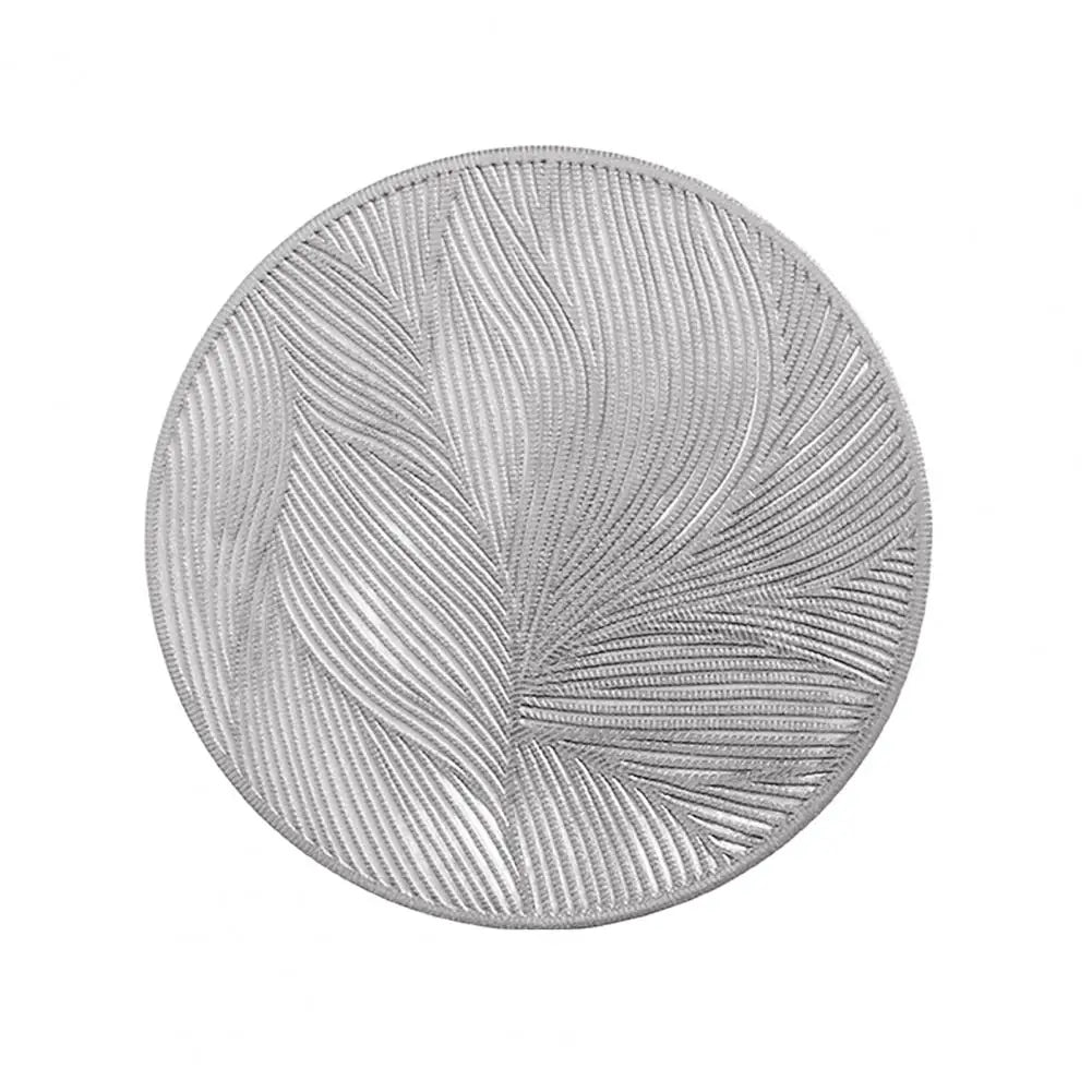 Metallic Tone PVC Drink Coaster, 10 cm Round Cup Mat in Warm Gold, Silver or Rose Gold for Coffee Tables and Everyday Dining