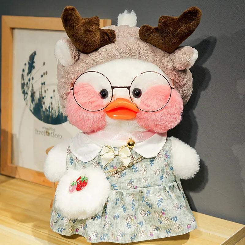 New plush Cute Lafan Duckes Cafe Duckes 30cm Doll Plush Toy Stuffed Soft Doll Kawaii Animal Pillow Birthday Gift for Kids