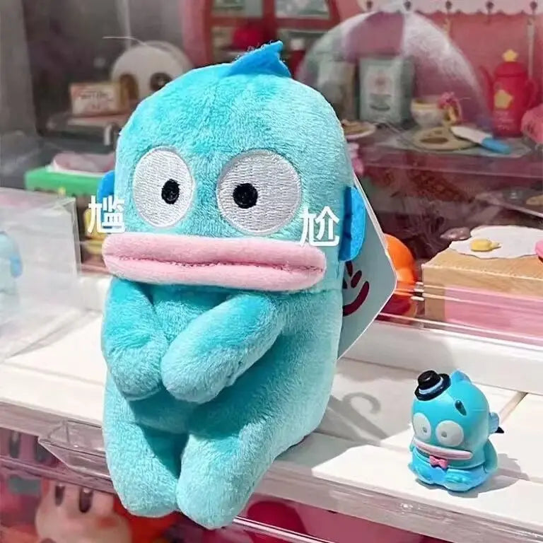 JELLY SIGHT Blue Flannel Plush Keychains - Japanese Movie & TV Themed, CE - Certified, Unisex for 14+y & 18+