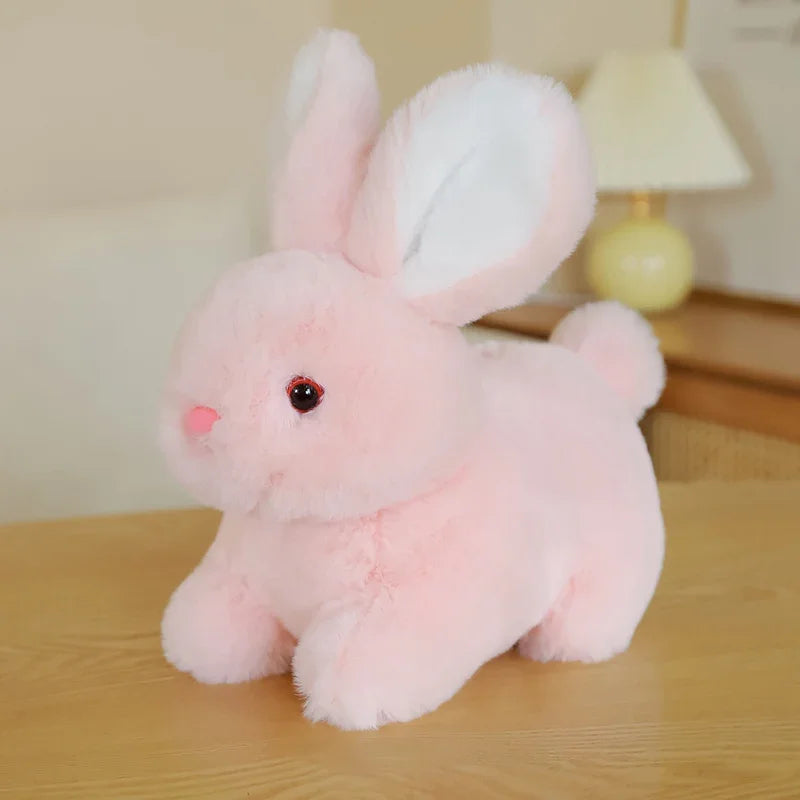 Cartoon Fluffy Rabbit Plush Toys Cute Soft Stuffed Bunny Dolls Pendant Plush Keychain Pillow Children Kids Birthday Xmas Gifts