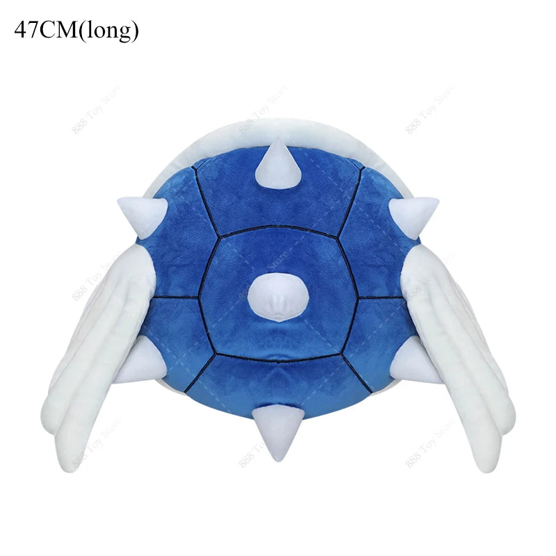 Mario Blue Spiny Shell Pillow Plush Toys Anime Red Shell Yoshi Egg Sleep Sofa Stuffed Oversize Cushion Peluche Kids Dolls Gifts