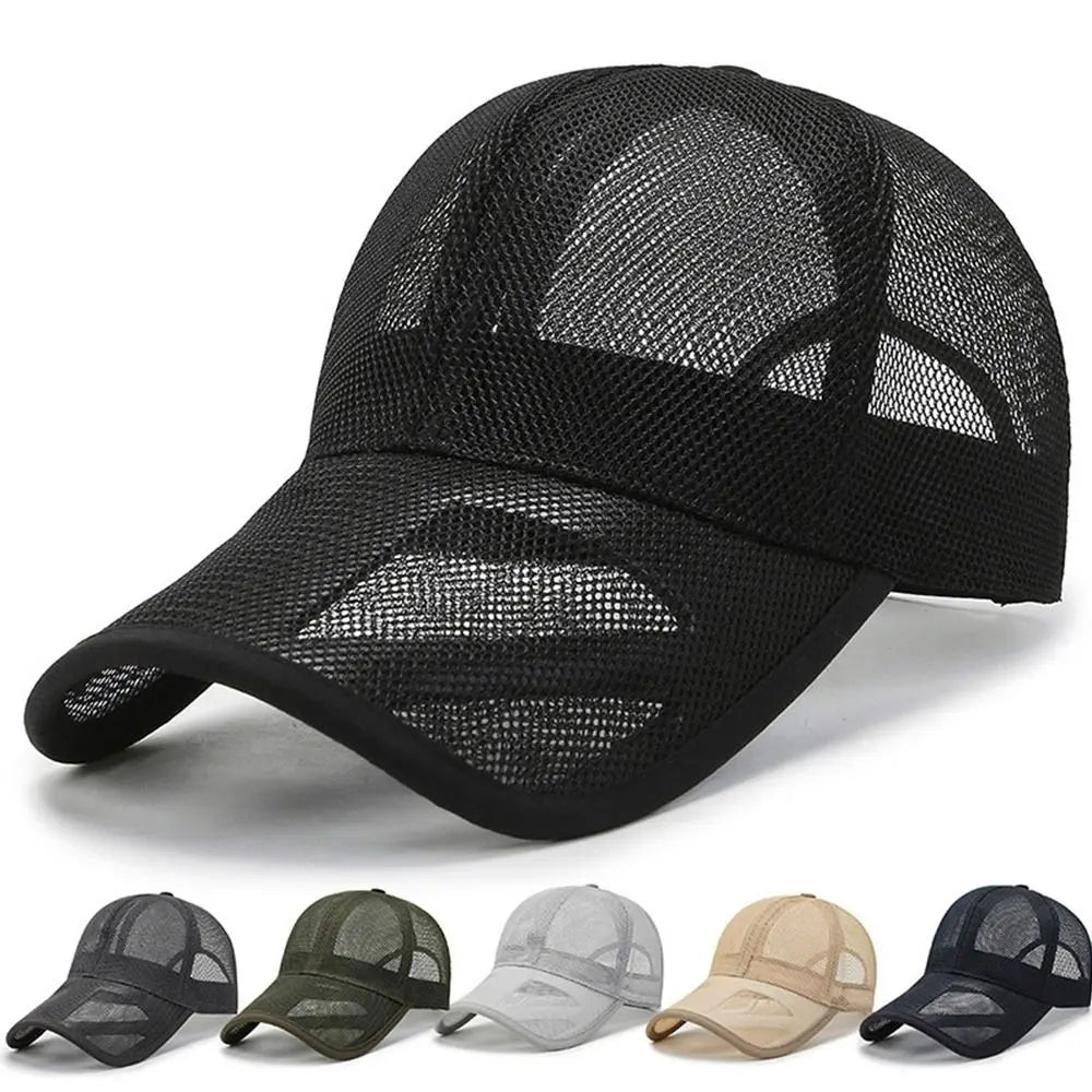 Ultra-Breathable Full Mesh Sun Protection Baseball Cap for Men and Women