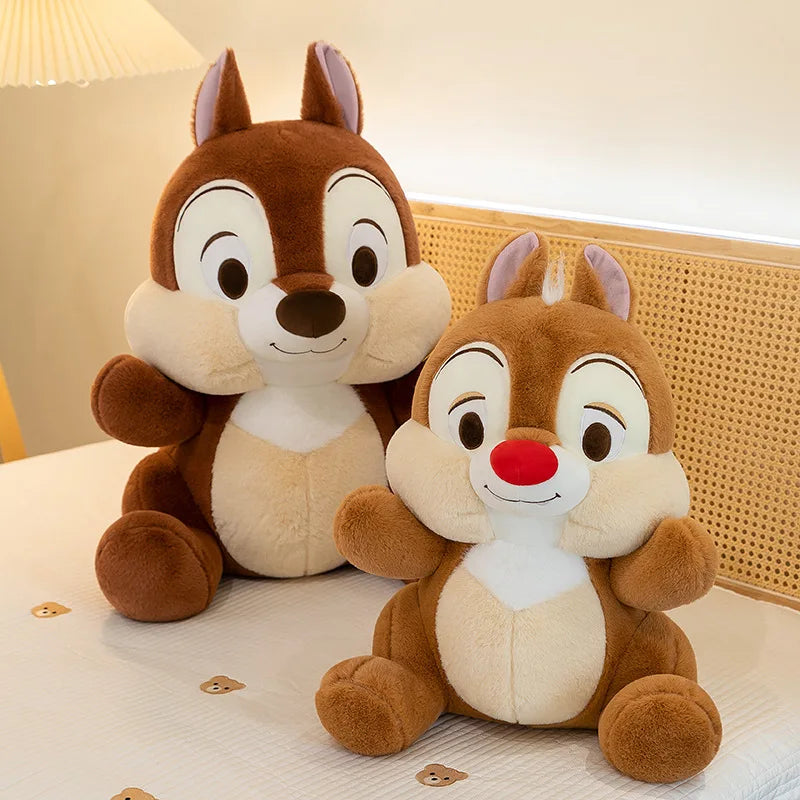 Disney Kawaii Chip 'n' Dale Squirrel Anime Plush Toys 25cm Decorations Stuffed Plush Dolls Lovely Birthday Gift for Friends