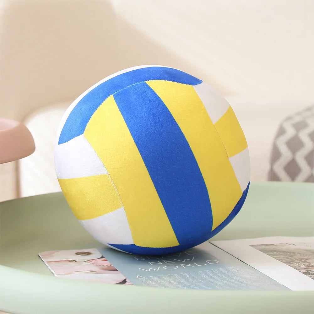 Hot Sale Kawaii Simulation Volleyball Plush Toy Cute Volleyball Props Pillow Accompany Kids Soft Gifts for Girls Boys Room Decor