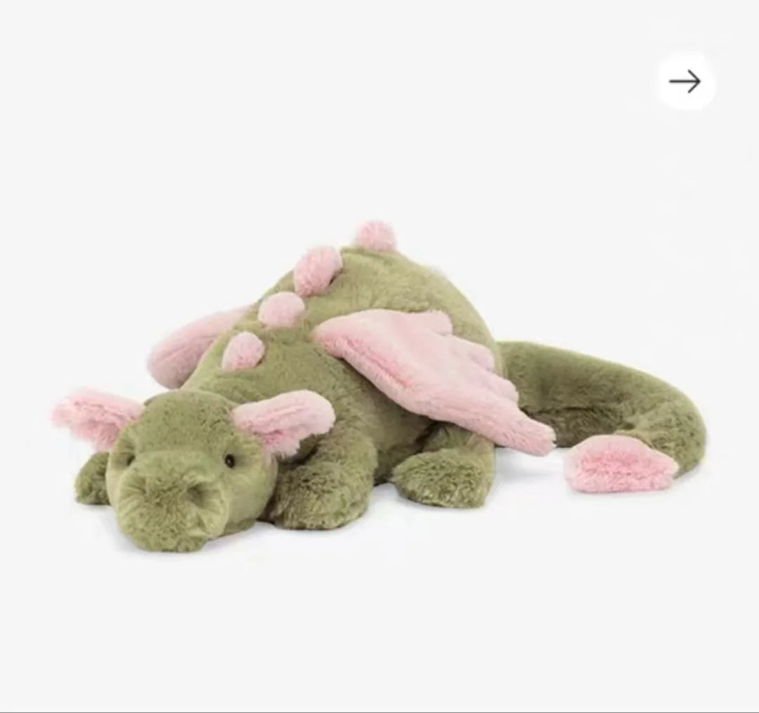 2025 New Rainbow Flying Dragon Plush Toy - 66cm/88cm Soft Stuffed Animal, Colorful Winged Dragon for Kids &amp; Adults, Cozy Cuddly Companion”