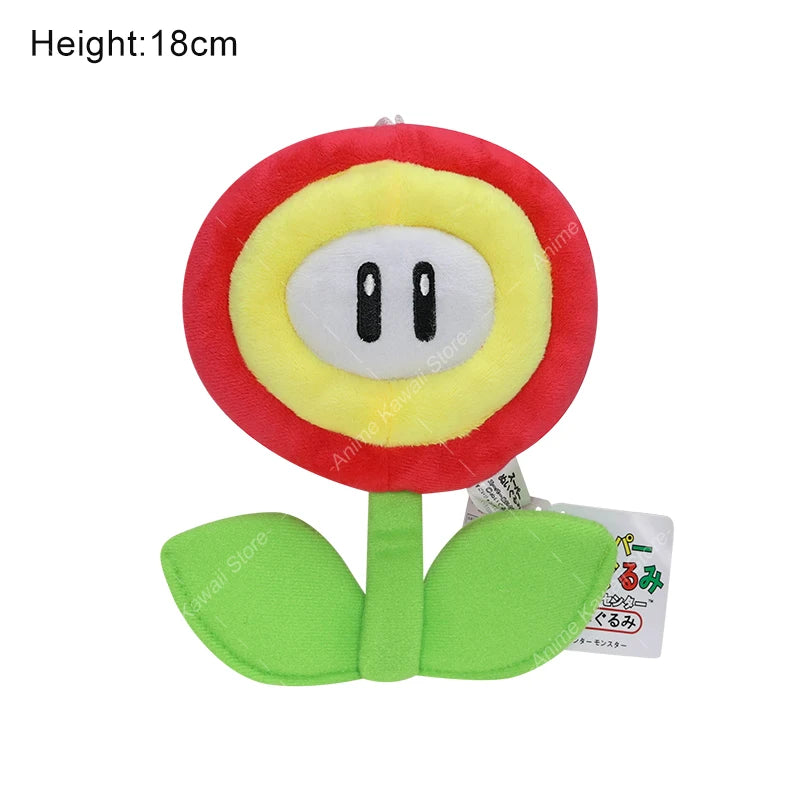 60 Styles Mario Plush Toys Yellow Fire Flower Star Shy Guy Boo Koopa Troopa Waluigi Goomba Toad Nabbit Diddy Kong Stuffed Plush