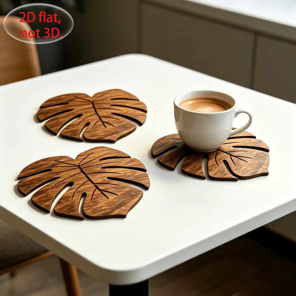 Turtle Shell Wooden Drink Coasters, Choice of 2 or 5 Cup Mats for Playful Coffee Tables and Nature-Inspired Home Decor