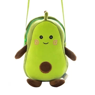 Adorable Avocado Plush Kawaii Shoulder Bags: Charming, Multistyle Gifts for Kids