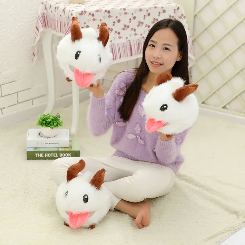 30CM Hot Selling Animation Game Peripheral Plush Toys Poro Doll Cute And Cute Doll Home Decoration Ornaments