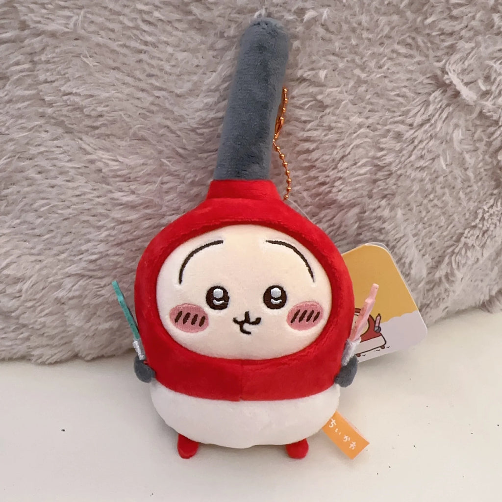 8cm New Product Self-deprecating Bear Peach Limited Doll Girl Bag Plush Pendant Cute Cartoon Toy Keychain Decoration School Gift