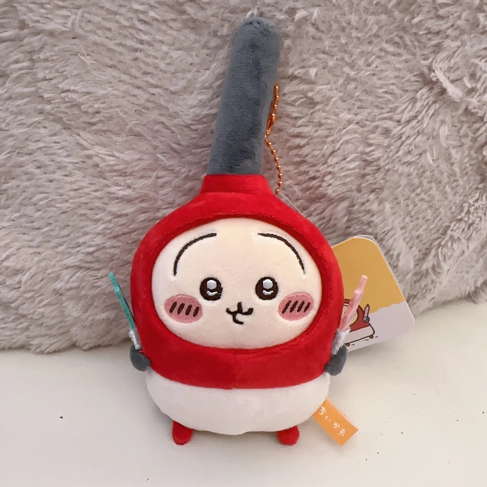 8cm New Product Self-deprecating Bear Peach Limited Doll Girl Bag Plush Pendant Cute Cartoon Toy Keychain Decoration School Gift