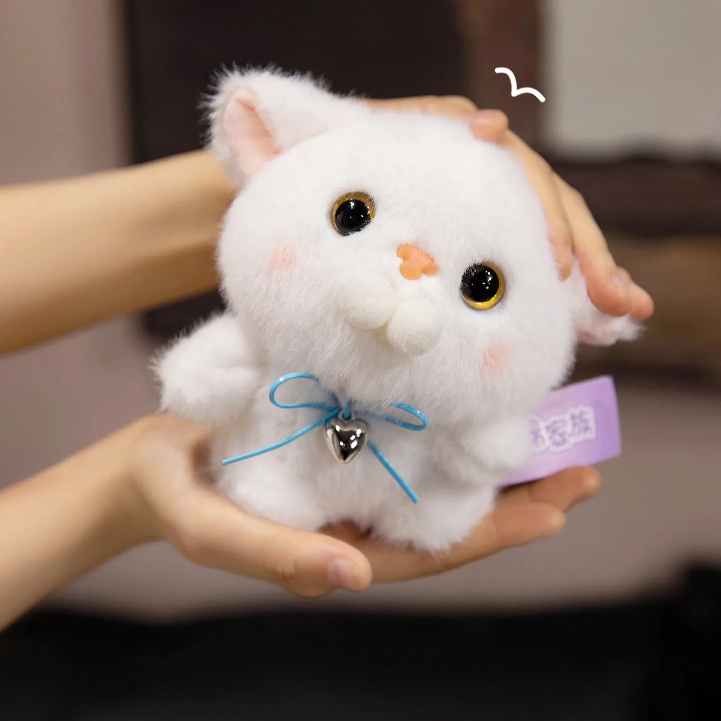 Cat Pendant Super Cute Siamese Calico Cat Keychain Pendant 5 Styles Cat plush Toy Backpack Decor Kids Toy Birthday Gift