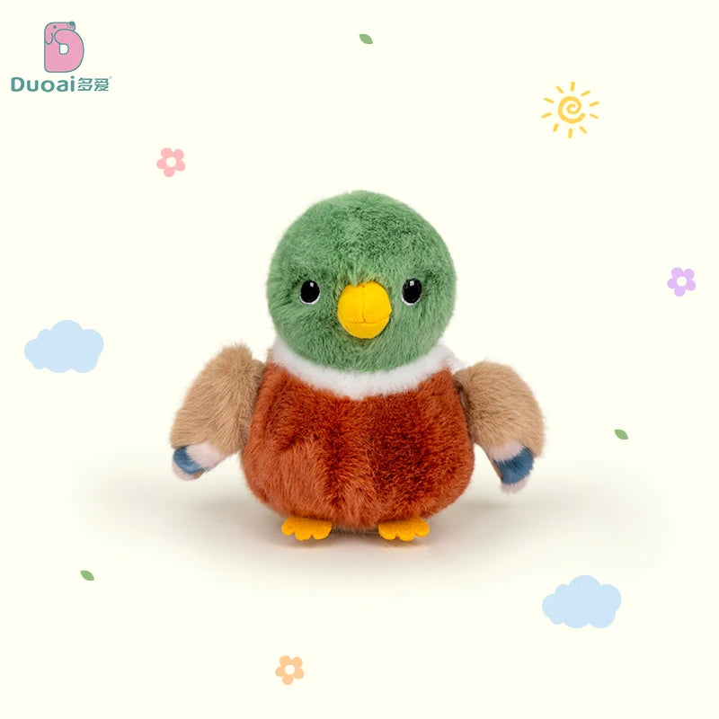 Kawaii Bird Plush Toys Cute Lifelike Parrot Sparrow Plush Toy Mini Artificial Bird Plush Doll Room Decor Kid Birthday Xmas Gifts