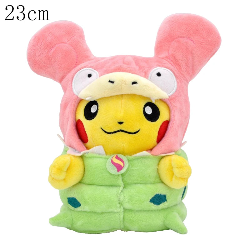 Cosplay Pikachu Pokemon Plush Eevee Charizard Snorlax Garchomp Tyranitar Hydreigon Ampharos Stuffed Doll Toy For Kid Miniso Gift