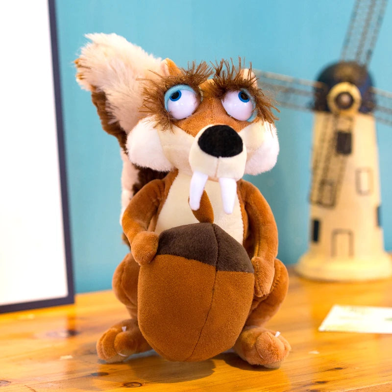 27cm Cute Soft Ice Age 3 Squirrel Pillow Stuffed Plush Toys Office Nap Pillow Home Comfort Cushion Decor Gift Doll Child