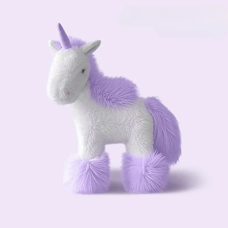 Fairy Tale Unicorn Plush Toys Stuffed Standing Unicorn Doll Pendants Pretty Children Companion Doll Kawaii Keychain Bags Decor