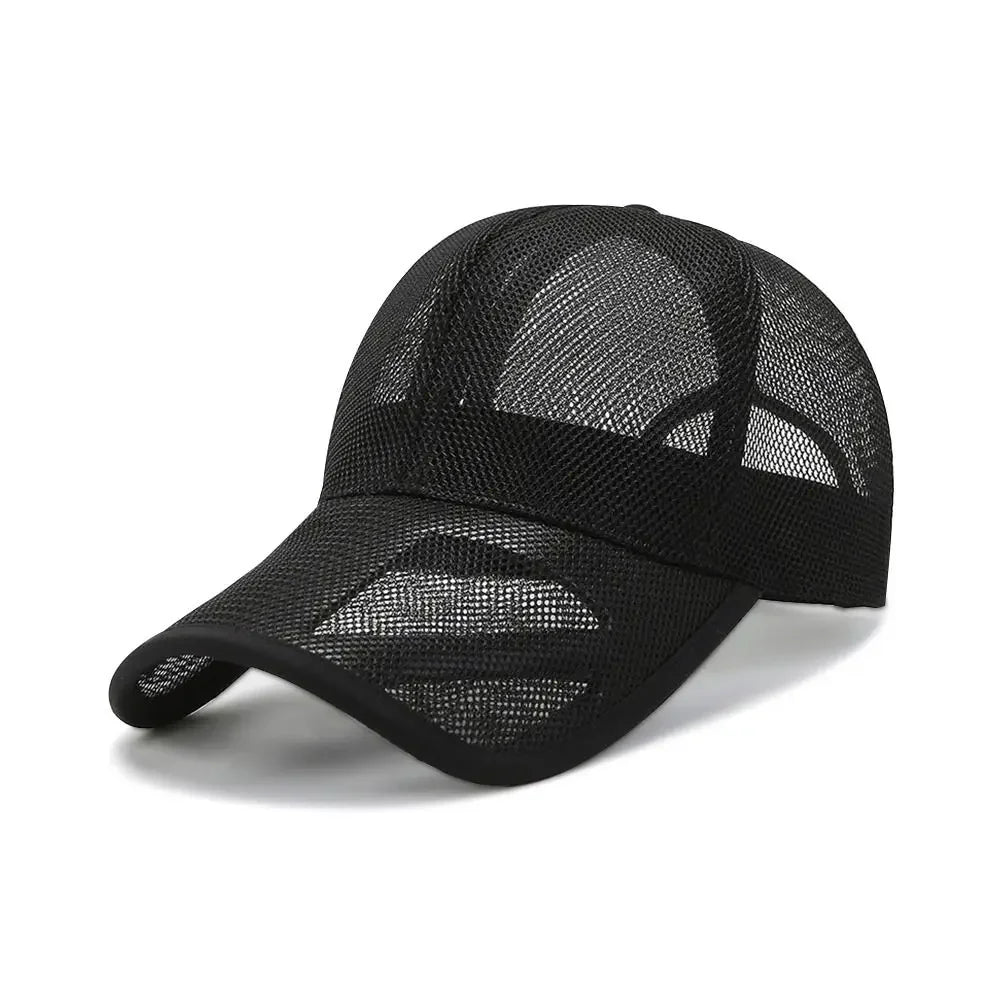 Ultra-Breathable Full Mesh Sun Protection Baseball Cap for Men and Women