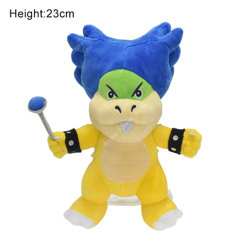 Bowser Bros Plush Toys King Koopa Bowser King JR Anime Cartoon Soft Stuffed Plush Toy Dolls For Children Birthday Christmas Gift