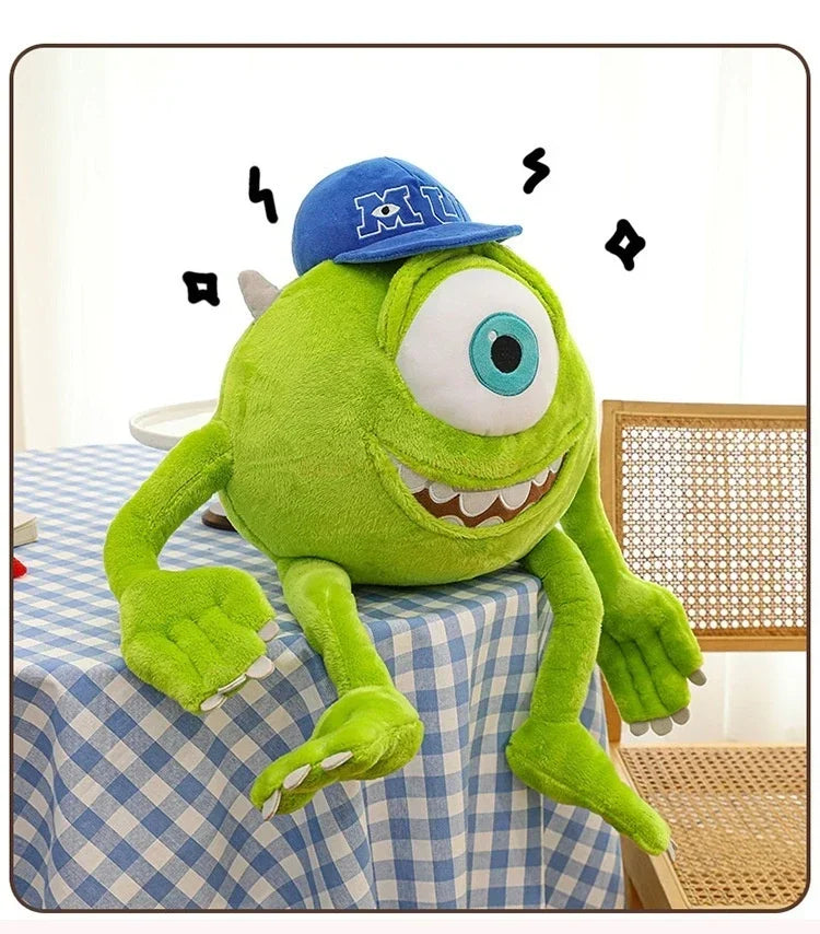 Kawaii Disney Monster University Mike Wazowski Plush Doll Stuffed Throw Pillow Sofa Back Cushion Room Decoration Toys Gifts
