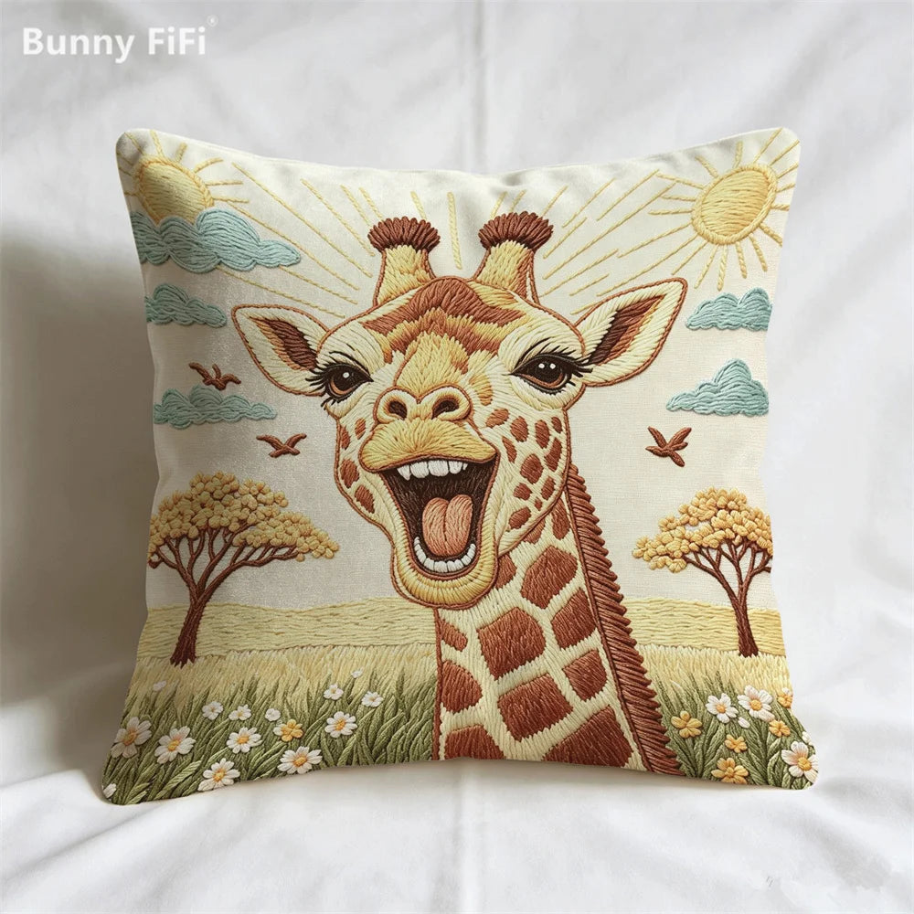 Woodland Tales Stitch-Effect Pillow Covers