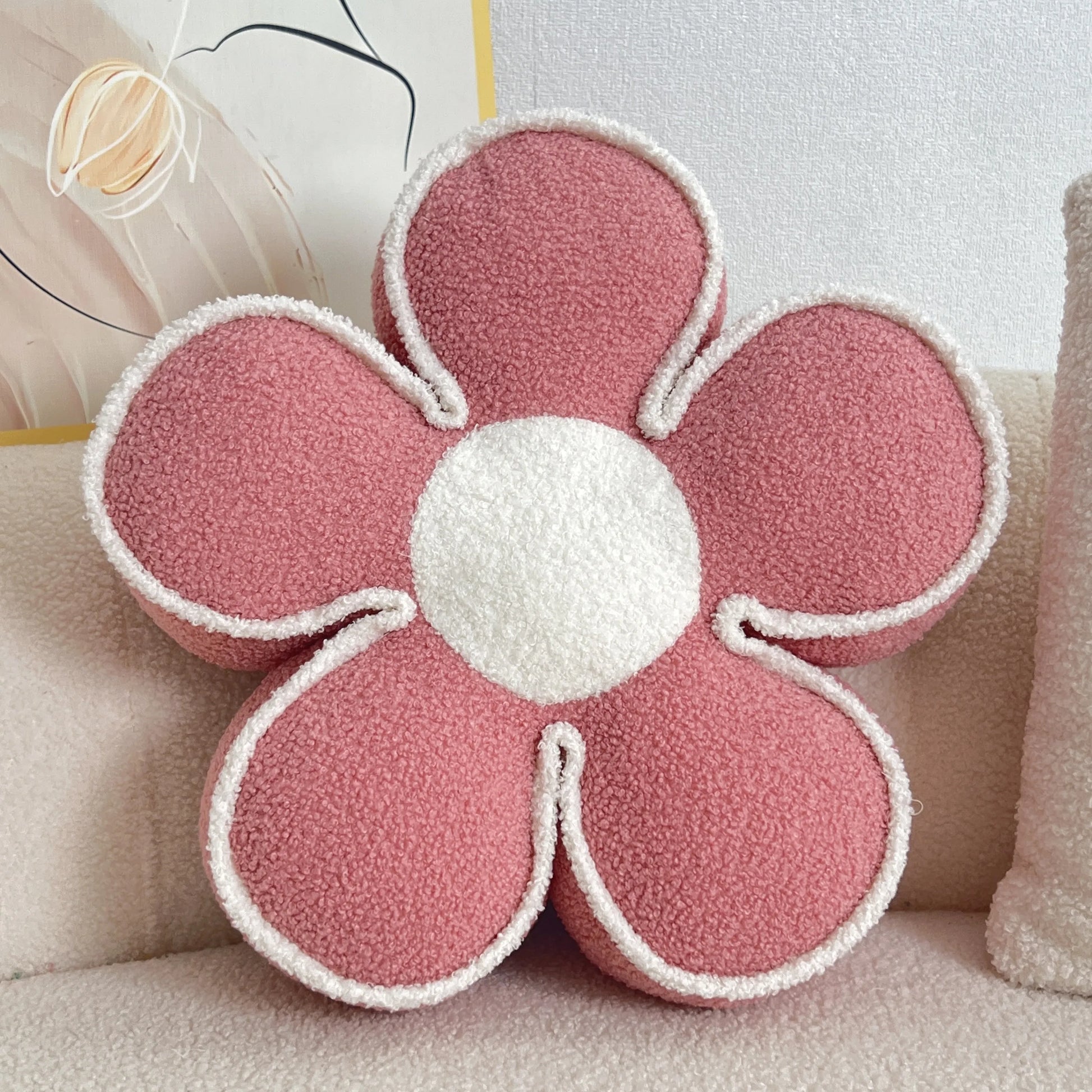Flower Pillow Sofa Living Room Cushion Sunflower Bay Window Decoration Petal Luxury Bed Headrest Pillow Backrest Pad PP Cotton
