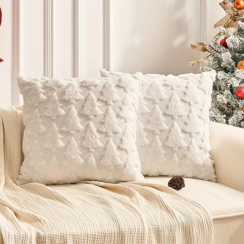 Evergreen Christmas Tree Pillow Cover – 45 × 45 cm