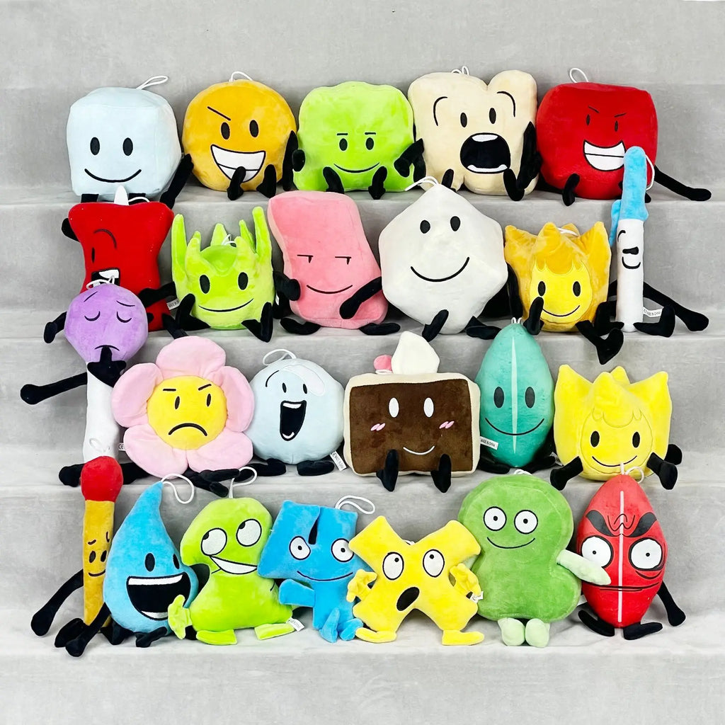 Arrival BFDI Battle For Dream Island Plush Toy 70 Stuffed Doll Soft Animal X Number Blintz Block Marker Stapler French Fries