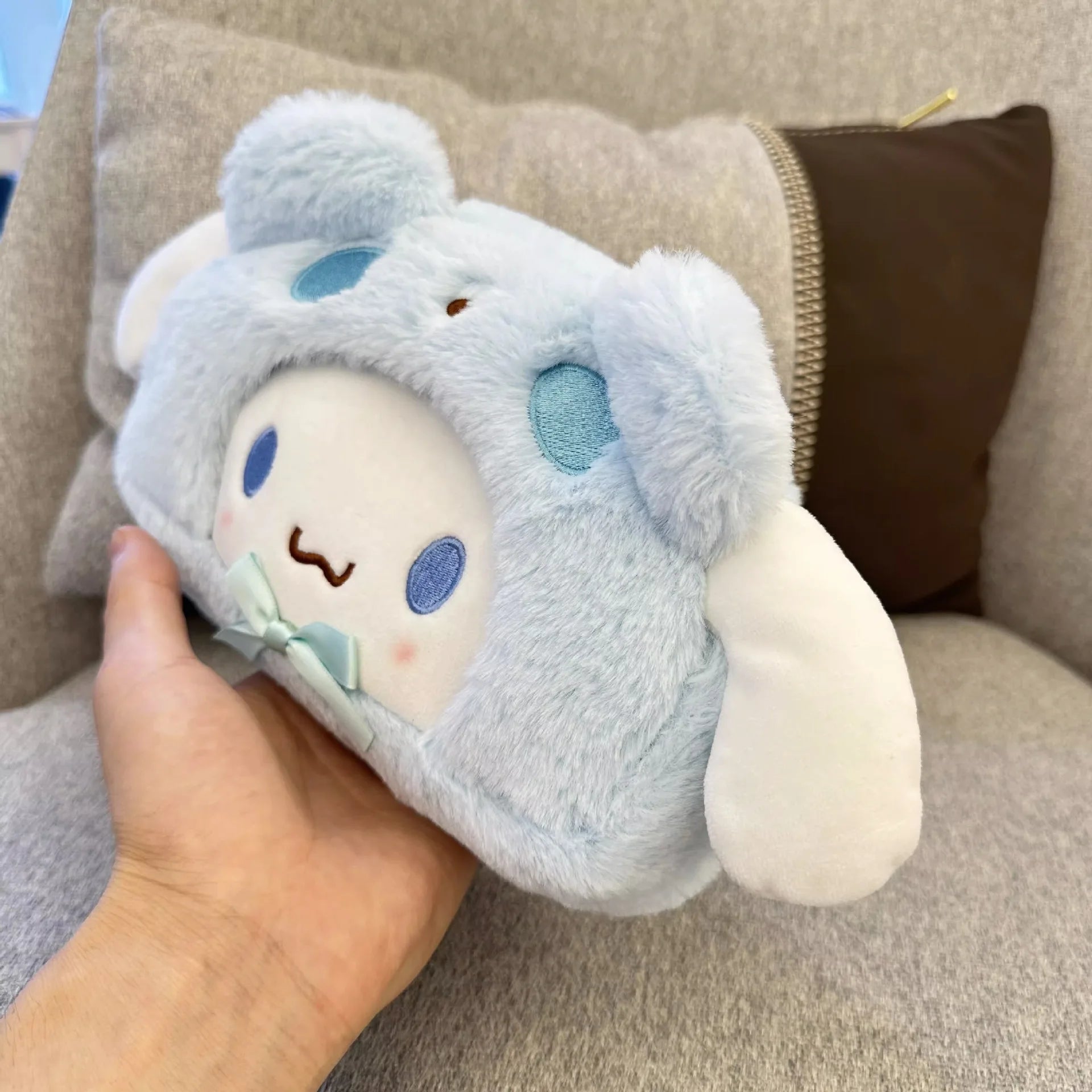 “Kawaii Plush Pencil Case - Cute Character-Themed Fluffy Pen Pouch, Soft Stuffed Stationery Organizer for School & Office, Adorable Storage for Pens, Pencils & Supplies”
