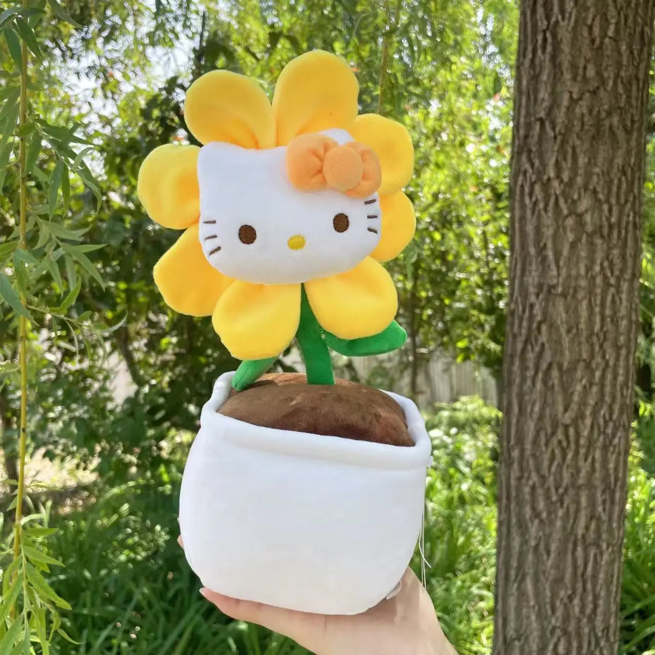 23CM Hello Kitty Plush Toys Soft Stuffed Animals Flower Bouquets Christmas Birthday Christmas Graduation Gifts