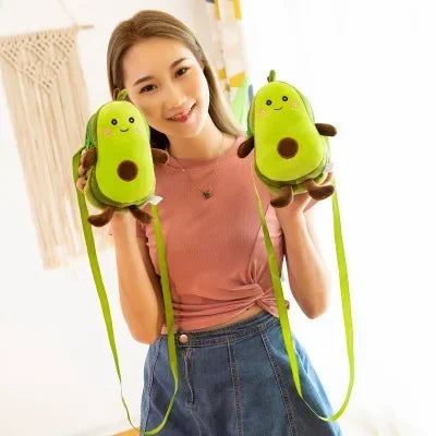 Adorable Avocado Plush Kawaii Shoulder Bags: Charming, Multistyle Gifts for Kids