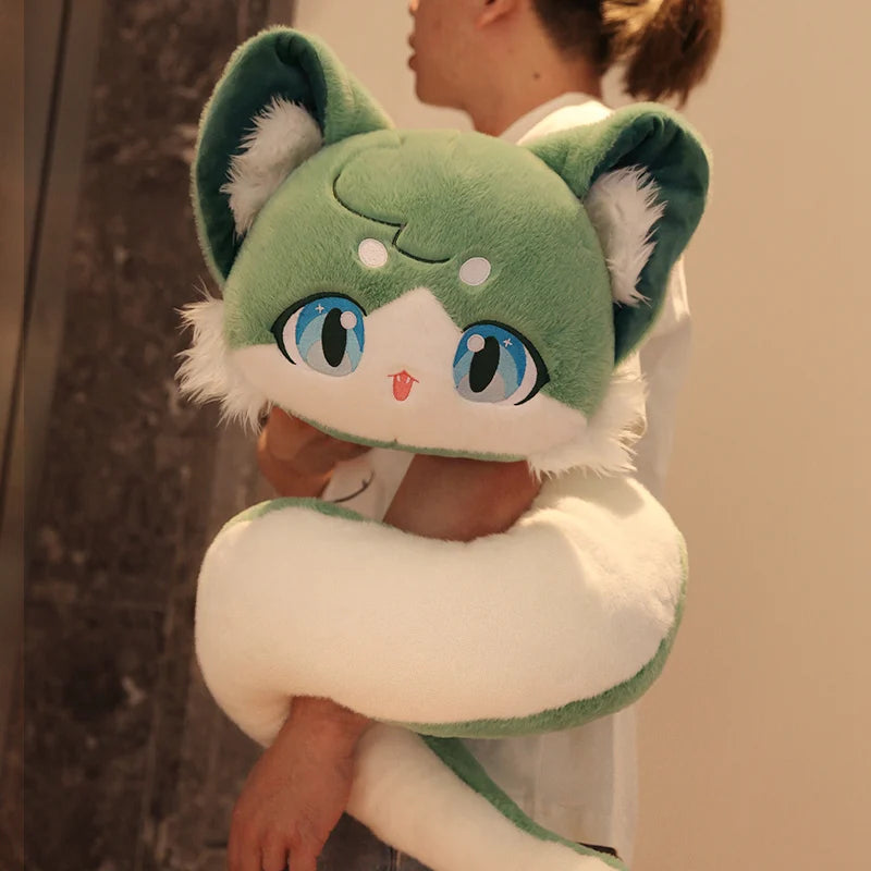 Fairy Doll Stuffed Snake Immortal Plushie Anime Figure Game Doll Fox Face Snake Plush Toy for Kids Birthday Gift