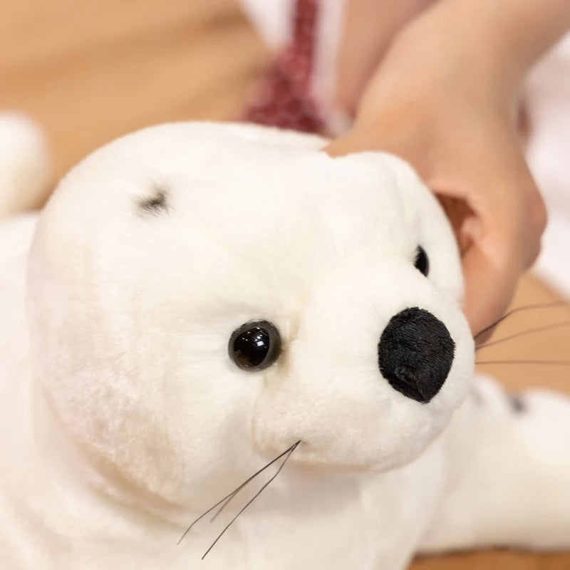 Simulation Sea World Animal White Sea Lion Seals Plush Doll Cute Cartoon Sea Lion Stuffed Toy For Children Kids Girls 32/38cm