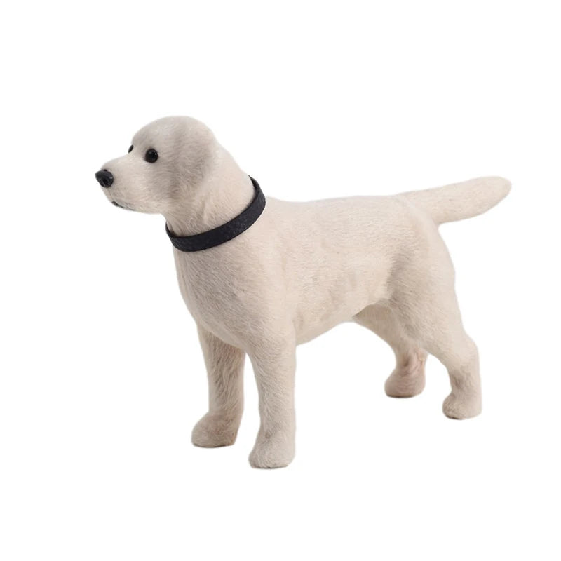 Mini Labrador Simulation Dog Model Toy Puppy Doll Figure Home Decoration Coffee Table Indoor Floor Animal