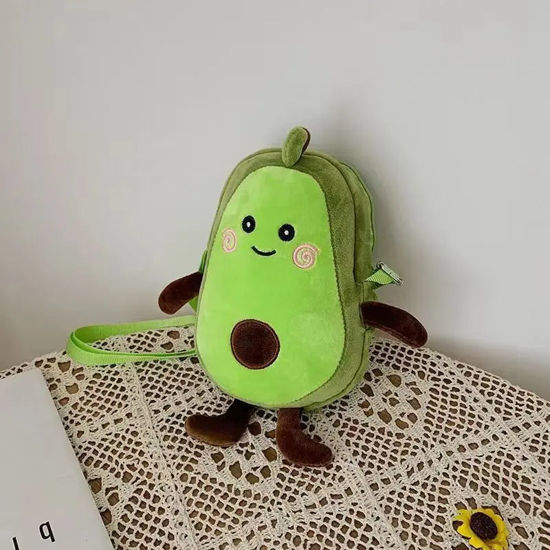 Adorable Avocado Plush Kawaii Shoulder Bags: Charming, Multistyle Gifts for Kids