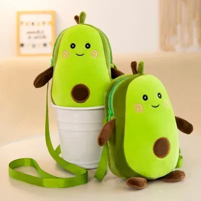 Adorable Avocado Plush Kawaii Shoulder Bags: Charming, Multistyle Gifts for Kids