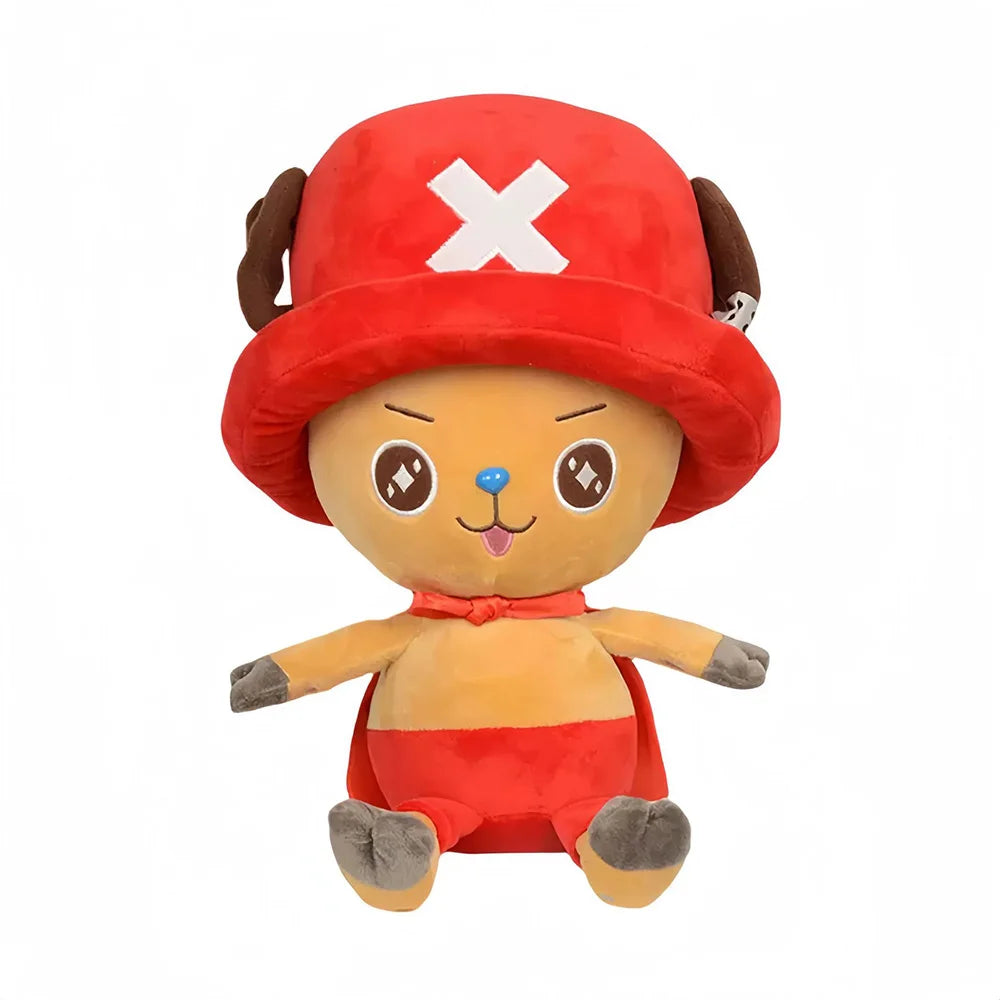 14-30cm/5.5-11.8in Genuine ONE PIECE Stuffed Plush Toy Kawaii Plush Keychain Toy Tony Chopper Soft Stuffed Plush Doll Keychain