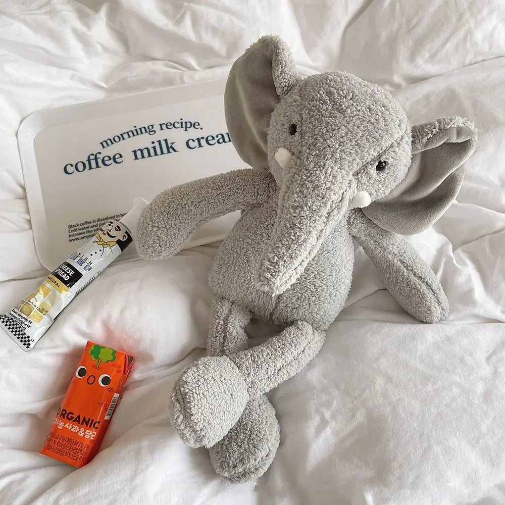 Adorable 35cm Plush Toy Elephant Panda Stuffed Animal Plushies Sleeping Chick Long-legged Frog Doll Girl