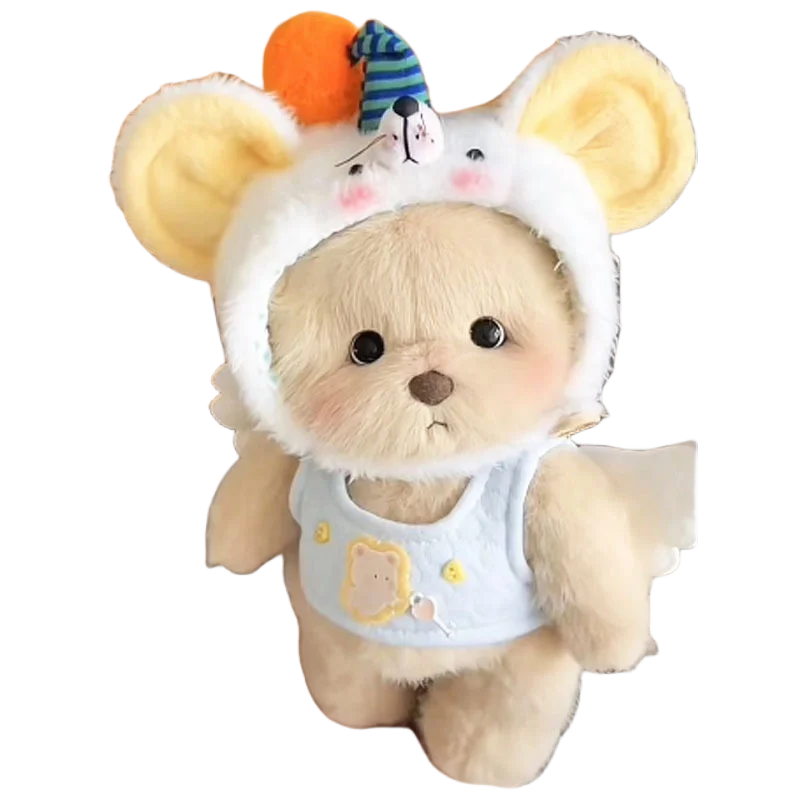 30cm Handmade Teddy Tale Bear Plush Toy Change Dress Baby Crawling Cloth Girl Hug Cuddly Plushie Doll for Girlfriend Gift