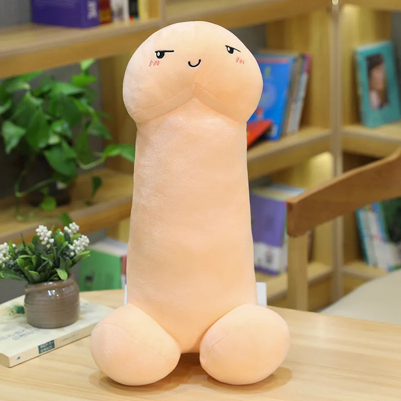 Long Lifelike Penis Plush Toy Stuffed Dick Trick Doll Real-life Penis Expressions Pillow Sexy Toy Lovers Tricky Birthday Gift