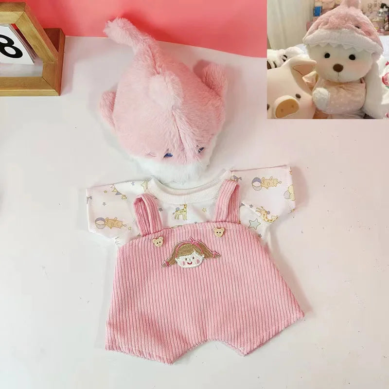 30cm High Quality Handmade Bear Plush Toy Cosplay Change Dress Cloth Girl Hug Cuddly Plushie Doll for Girlfriend Christmas Gift